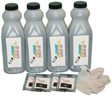 Toner Refill Store ™ 4 Pack Toner with Reset Chips for HP CF280X 80X Laserjet Pro 400 M425dn M401dw M401dn M401n