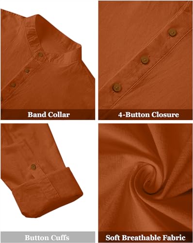 Image of Zombom Men's Kurta || Chinese Collar Long Sleeves || Straight Hip Length Kurtas || Short Kurta for Men || for Festival || Function || Occasion Wear Fancy Kurta for