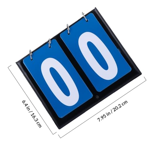 Marcador manual baloncesto doble cara azul miniatura 2