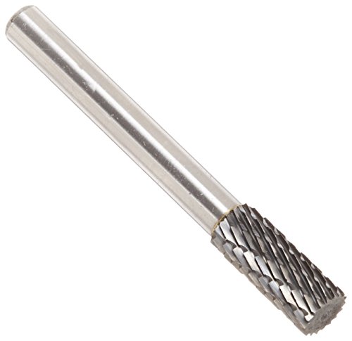Image of Drill America SA-12 Carbide Burr /Rotary File Cylindrical Double Cut for Die Grinder 1 /8 inch Dia. x 5 /8 inch Cut Length with 1 /4 inch Shank and 2 inch Overall Length, DUL Series