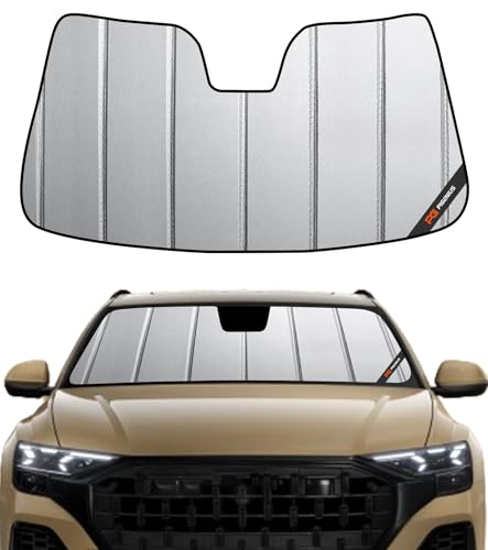 Pigenius Windshield Sun Shade for Audi Q8 2019-2026, SQ8/RS Q8 2020-2026 Custom Front Window...