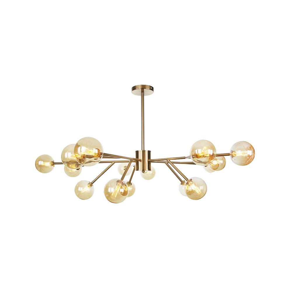 FYZDLAOR 15-Light Farmhouse Chandeliers,Wrought Iron Light Fixture,for Living Room Bedroom Restaurant Cafe Teahouse Bar Dining Room Club（with G4 Bulb）