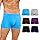 ZAKASA Bambou Boxers Hommes sous-vêtements: Caleçons Boxers Ajustés Shorts Homme Ultra Doux et Respirant sans Étiquette 3D Poche pour Tous Les Jours XXL Coloré Lot de 6