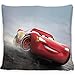 Disney Home Cars - Dekokissen mit Füllung und Reißverschluss - 40x40 cm - Wurfkissen mit Füllung, tolles Deko-Kissen für Sofa, Couch, Wohnzimmer und Schlafzimmer - weiches Kuschelkissen