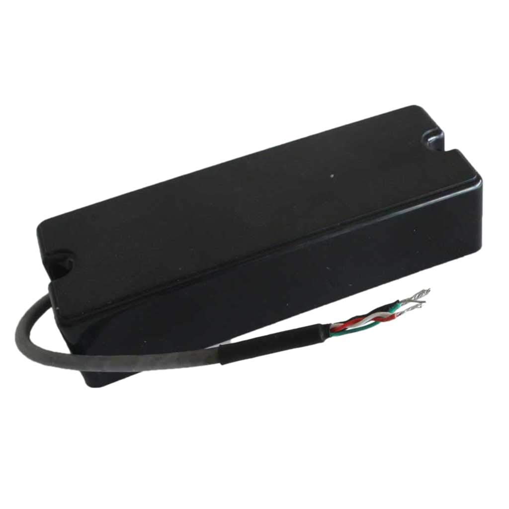 Lot de 2 micros à 4 cordes pour guitare basse électrique Humbucker Chevalet et manche Noir