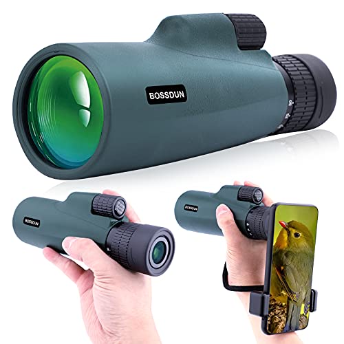 10-30 X 50 Zoom Monocular Telescope High Power Prism Compact Monoculars for Adults HD Monocular Scope for Bird Watching Hunting Hiking Concert Travelling (1050, Green)