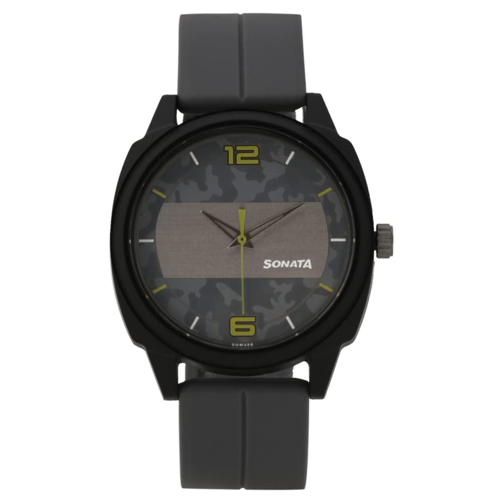 Sonata Camo Multicoloured Dial Plastic Strap Watch for Men-NS77086PP11W (B0BS3L35YY) Amazon Price History, Amazon Price Tracker