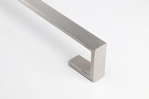 Miniatura 5 de TocTen Toallero de Baño - Base Cuadrada Engrosada de Acero Inoxidable SUS304 Barra de Toallas para Baño, Accesorios de Barra de Baño Varilla de