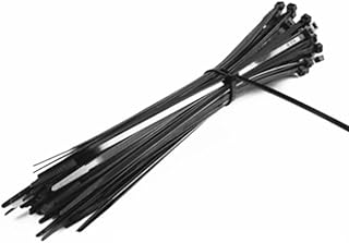BAHDB 100 bridas de nailon con cierre automático, 3 x 60/80/100/120/150/200 mm, 4 x 150/200/250/300, color negro