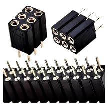 2.54mm Dual Row PH7 Extra Plastic 2x2P 4P 8P 10P 20P 40P Round PCB IC Crystal Transistor Hole Female Header outled Connector2x5P 100PCS