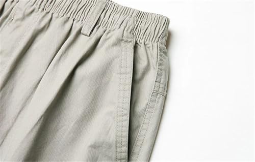 Men Straight Cotton Trousers Baggy Loose Long Wrinkle Wide Pants3