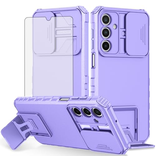 Coque Samsung Galaxy A17 A26 5G antichoc avec béquille intégrée et protection caméra coulissante