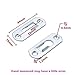 Adiyer [20 Pack] 43mm x 16mm Single Keyhole Hangers Hanging Plate Hardware for Mirror Picture Frames