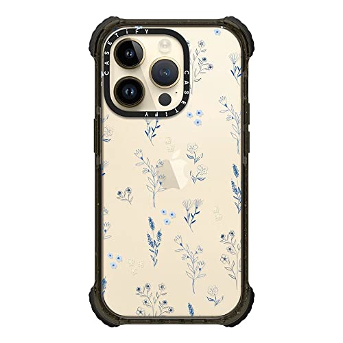 Coque iPhone 14 Pro Casetify Ultra Impact Finition Noir Brillant