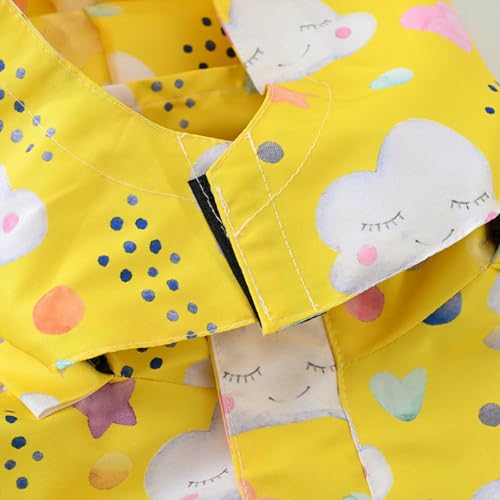 Girls Lightweight Long Sleeve Rain Jacket Waterproof Hooded Raincoat Windbreakers for Kids4