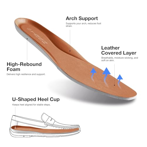 Image of HEEZ Men's Loafers Slip On Dress Shoes Penny Loafers Leather Casual Driving Boat Shoes for Men