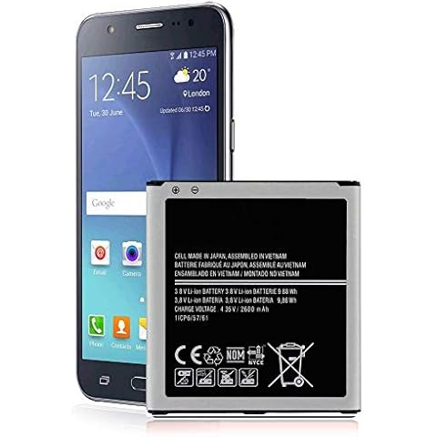 Cleantt Galaxy J3 Battery, 2600mAh Li-ion Replacement Battery for Samsung Galaxy Grand Prime G530, Galaxy J5, Galaxy J3,J320A J320V EB-BG530BBC J5-G530P Cover