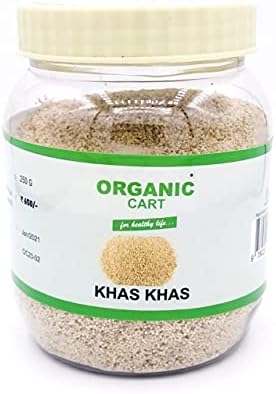 Organic Cart Natural Khas Khas/Khus Khus/Posta/Posto Dana/Poppy Seeds 120 Grams - Popular in Pantry