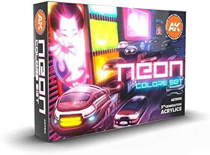 AK-Interactive 3G Neon Color Set 11610 - Model Building Paints and Tools # AK1610