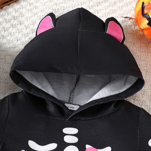 Baby Girl Stuff 3-6 Months Halloween Long Sleeve Romper Prints Cosplay Costume Hoodie 3 to 6 Months Baby Girl2