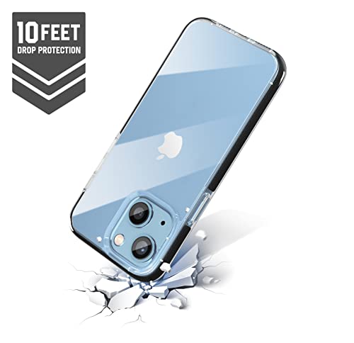 Image of Vaku Luxos Guard Series for iPhone 14 Plus Cover Case, 10 Feet Drop Protection, Shockproof, Scratch Resistant, Slim, Thin Compatible with iPhone 14 Plus Back Cover - Black