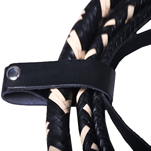 Indiana Jones Whip 4 Ft, 8 Ft And 16 Ft Long 16 Plaits Real Cowhide Leather Whip Equestrian Heavy Duty Bull Whip With Extra Crackers #TOP7