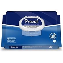 Prevail Soft Pack Adult Washcloths - Unisex Adult Incontinence Wipes - Disposable Adult Wipes for Men & Women - 12"x 8", 576 Count 12 Packs of 48