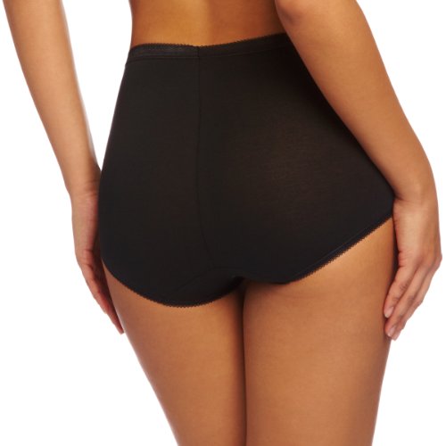 Sloggi, Basic+ Maxi 3p, Slip Mujer, Negro (Black), 56