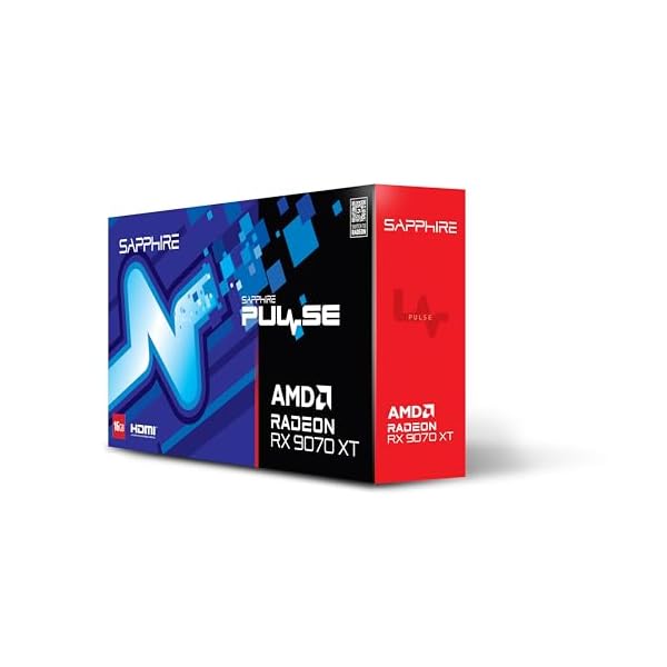 Sapphire Pulse AMD Radeon™ RX 9070 XT Gaming 16GB Dual HDMI/Dual DP