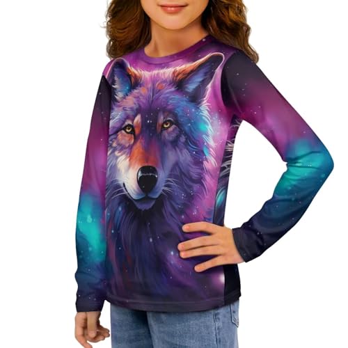 Upetstory Long Sleeve Shirt for Girls Boys Kids Size 3-16 Years Casual Tunic Top4