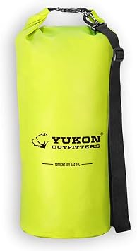 Yukon Outfitters Outdoor Kayaking Sailing River Welded Seams Watertight Dry Bag, 40L
