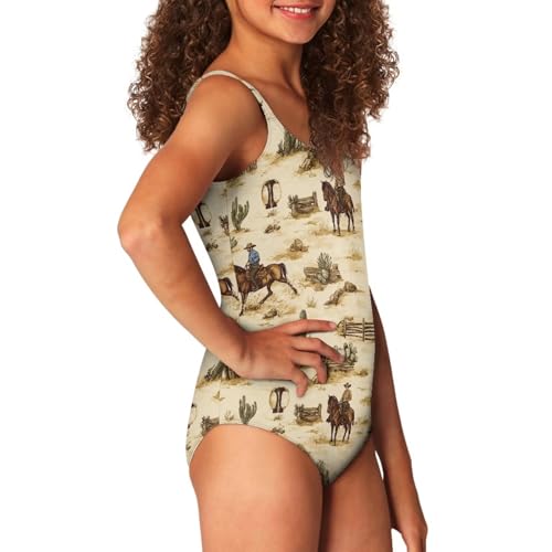 Image of Uourmeti Girls' One-Piece Swimwear Halter Bathing Suit Big Kids Summer Beach Swim Suits Swimming Wear