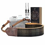 Padwa Lifestyle Camera Strap - 2' Full Grain Leather Ends Camera Straps for Photographers, Unique...