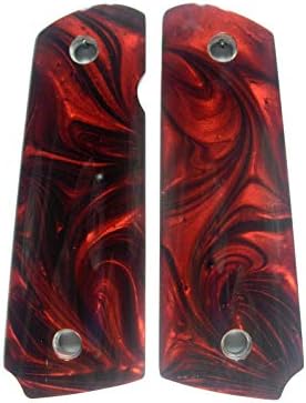 Red Pearl Full Size 1911 Grips