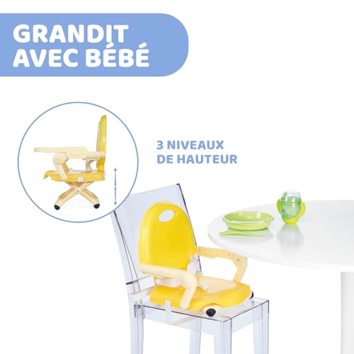Rehausseur de table réglable et compact de 15 kg max pour repas nomade