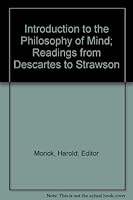 Introduction to the Philosophy of Mind; Readings from Descartes to Strawson B000HC8LFC Book Cover