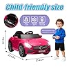 Fillfulfun Licensed Mercedes-Benz CLS 350 12V Ride On Car Truck for Kids, Ride on Toys for Toddlers w/Parent Control, Spring Suspension, Power Wheels for Girls w/Bluetooth, Music, LED Lights (Pink) #2