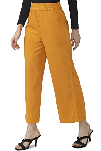 Image of Van Heusen Women High Rise Regular Fit Casual Pants