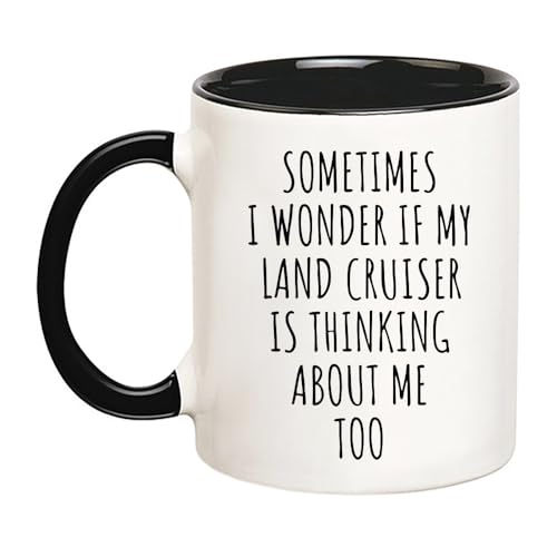 YOLANDEEUROKOK Funny Land Cruiser Mug, Gift for Land Cruiser Lover, Car Lover Mug, 11 Oz Novelty Coffee Mug, Black