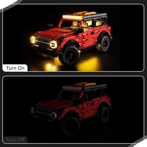 Image of Nitemode Light Kit Compatible with Lego 42213 Ford Bronco SUV, Upgraded Brightness Adjustable Lighting Accessories(No Model)