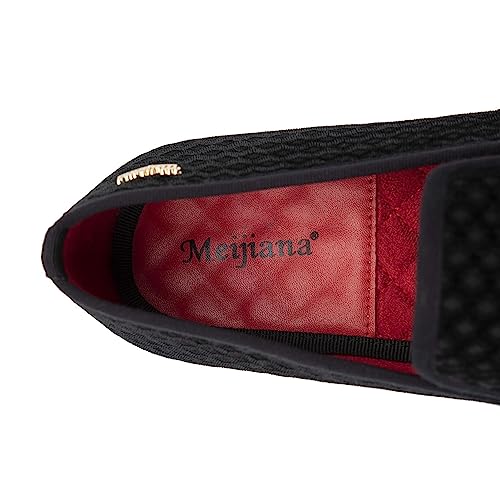Image of Meijiana Mens Loafers Wedding Dress Shoes Slip-On Loafers for Men Tuxedo Suit Shoes