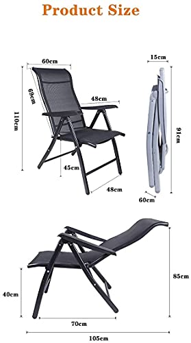 Chaise pliante robuste zéro gravité confortable chaise longue réglable
