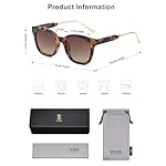 SOJOS Classic Square Polarized Sunglasses Womens Mens Retro Trendy UV400 Sunnies SJ2050 - Image 5