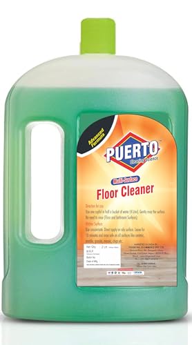 Image of Puerto Disinfectant Surface & Floor Cleaner, (Jasmine) - 2 Ltr (Pack of 1) | Cleans 99.9% Germs | Suitable for Bathroom & Floor surfaces like ceramic, marble, granite, mosaic etc.