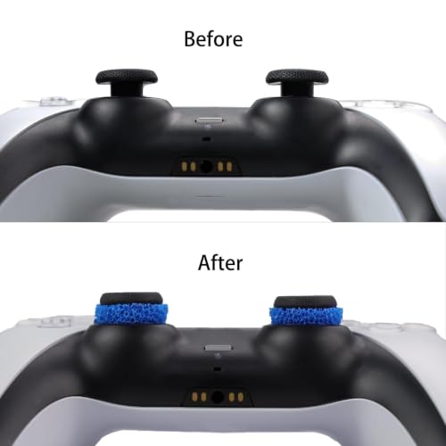 Image of MOLOPPO 8 PCS Precision Rings Kit for PS4, for PS5, for Xbox-Blue | for PS5 Accessories, for Xbox Accessories, Gaming Controller Enhancer