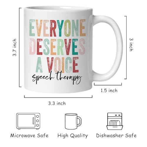 Taza de Cerámica para Terapeuta del Habla 11oz miniatura 6