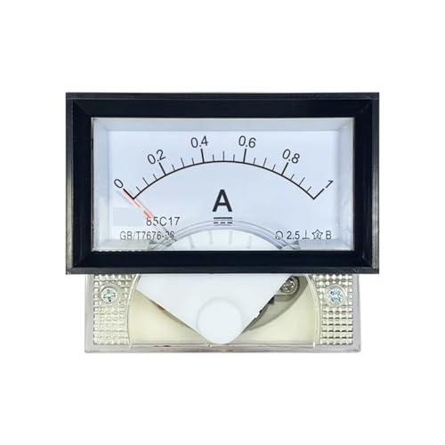 Ampèremètre CC 85C17 rectangulaire noir pour mesure précise de circuit électrique