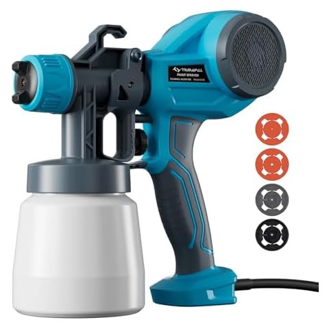 Tilswall HVLP Paint Sprayer with Nozzles Cover