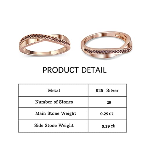 Jeulia Sterling Silver Couple Band for His and Her Stylish Crossover Polished Adjustable Matching Anniversary Wedding Diamond rings Engraving Jewelry Set Valentine Day with Gift Box2