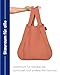 Notabag Original 2 in 1 Rucksack Handtasche (Terracotta) – Wasserabweisend, wiederverwendbar, faltbar – Cleveres Design für mehr Flexibilität – Rucksack Damen klein kompakt